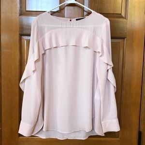 Blush color Banana Republic blouse size small